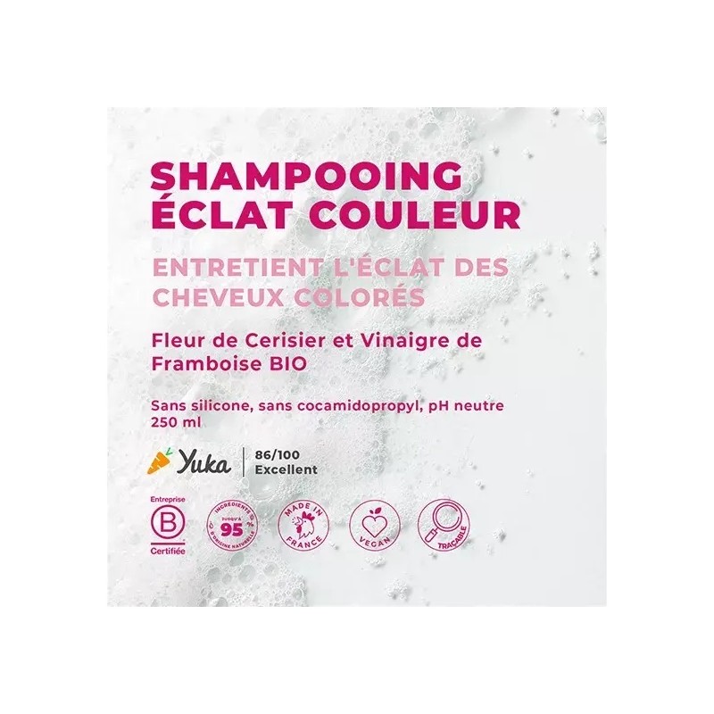 Energie Fruit Eclat Couleur شامبو لمعان اللون - للشعر المصبوغ - 250 مل - زهر الكرز وخل التوت