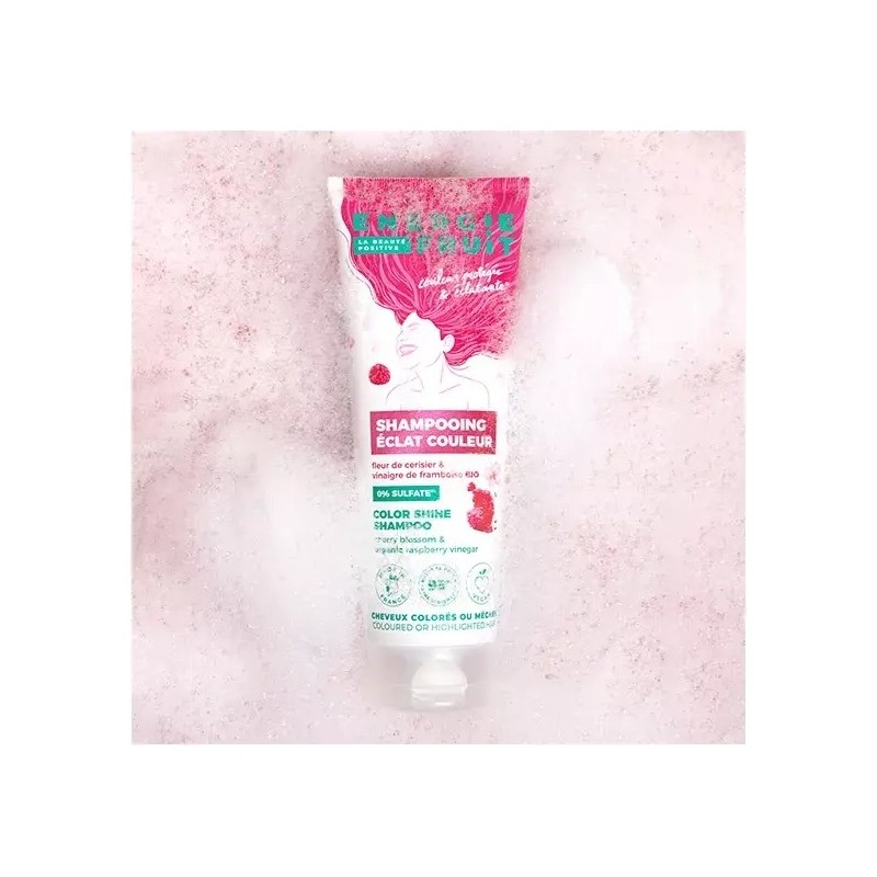 Energie Fruit Eclat Couleur شامبو لمعان اللون - للشعر المصبوغ - 250 مل - زهر الكرز وخل التوت