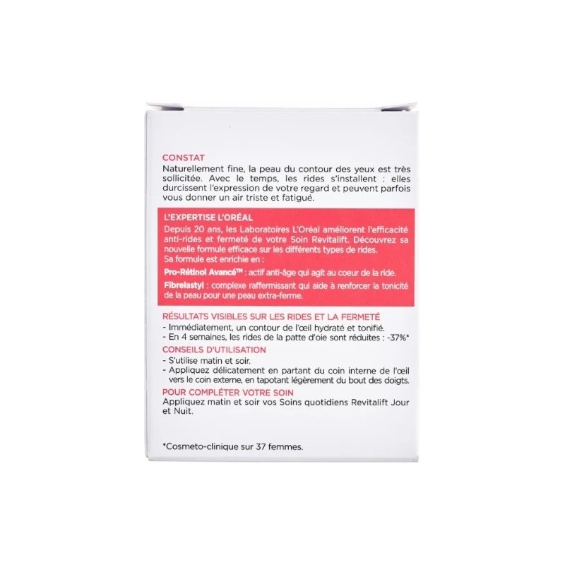 L'Oréal Paris Revitalift Eye Care Anti-Wrinkle Hydrating And Firming - 15ml