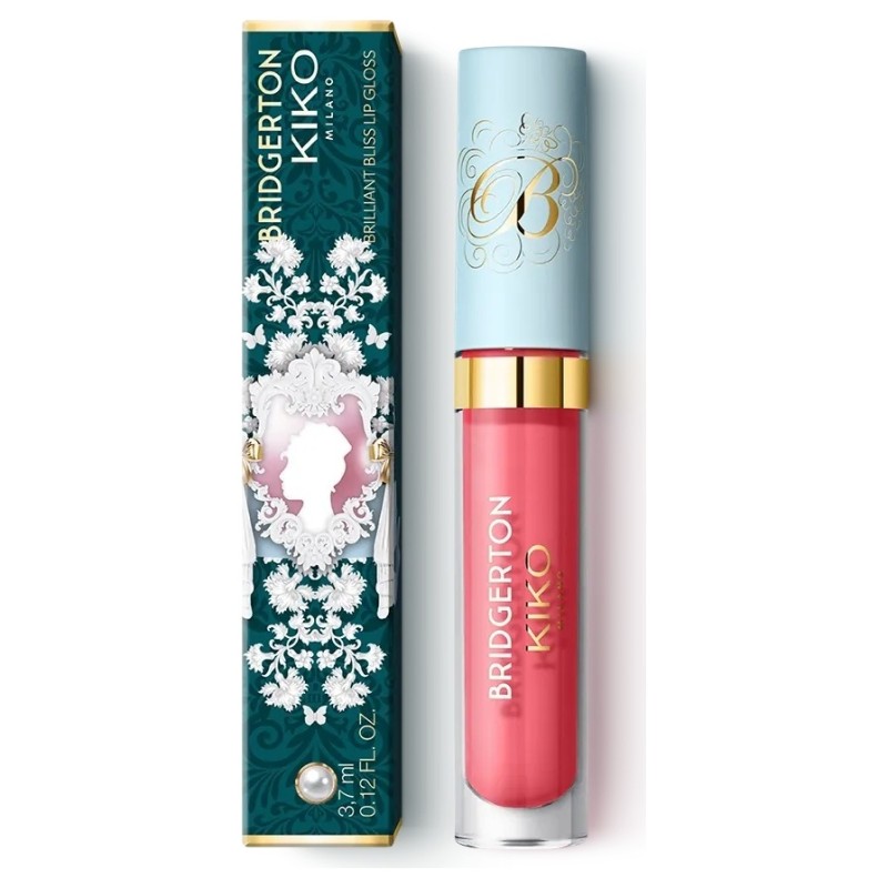 Kiko Bridgerton Brilliant Bliss Brillant à Lèvres - 02 Blushing Nectarine