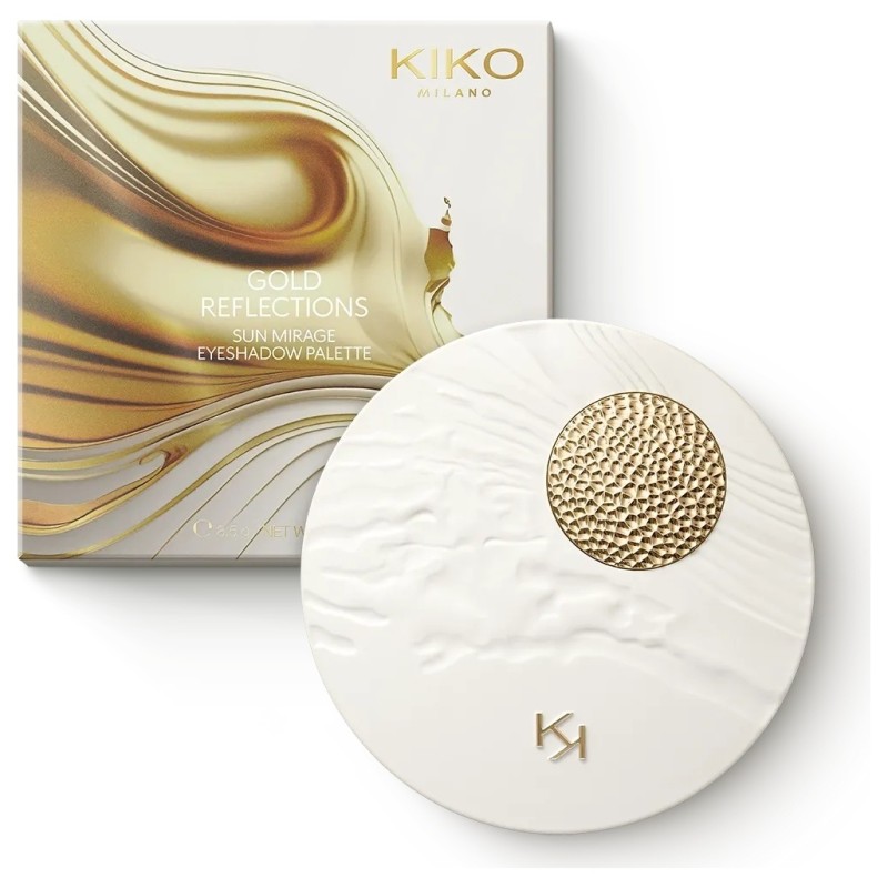 Kiko Milano Gold Reflections Sun Mirage Palette de Fards à Paupières - 9 Teintes Mats et Métalliques - 02 Majestic Sunset