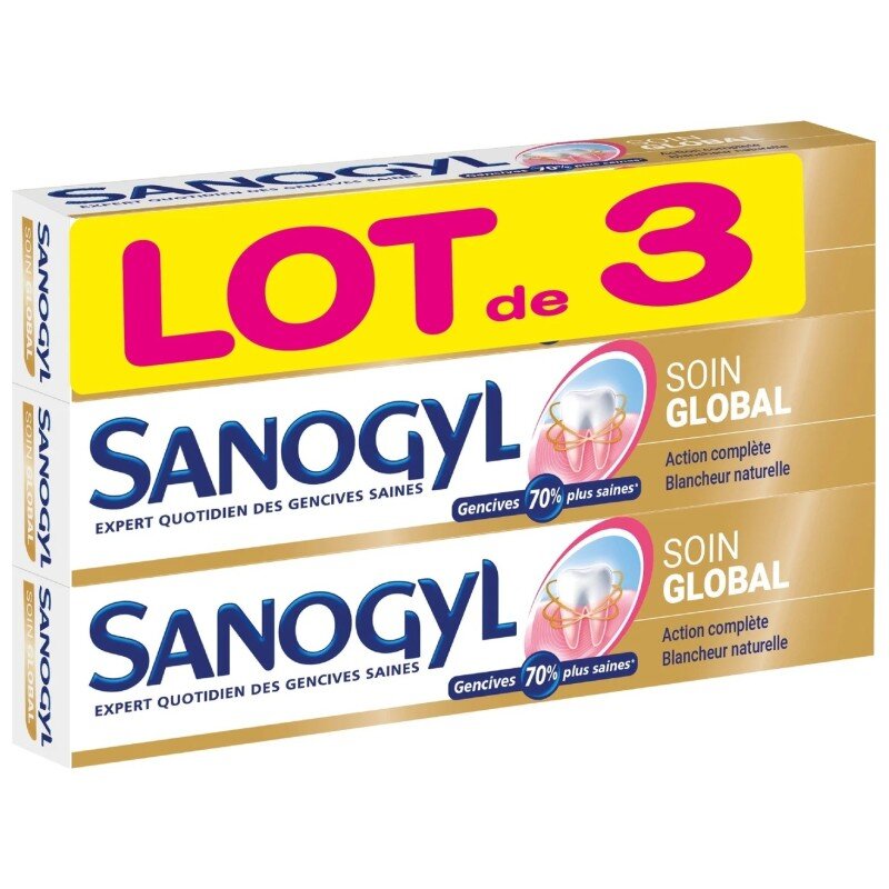 Sanogyl Soin Global Toothpaste - Sensitive Gums - 3x75ml