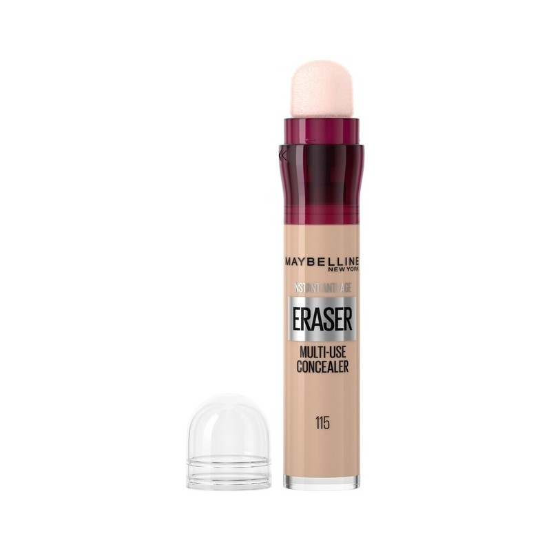 Maybelline Multi-Use Eraser Correcteur Liquide Instantané Anti-Âge Anti-Cernes - 6,8ml - 115 Warm Light