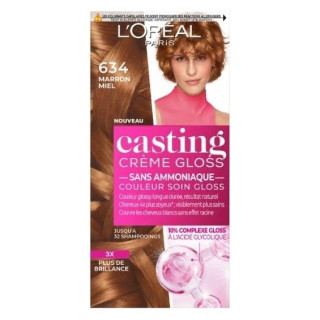 L'Oréal Paris Casting Crème Gloss Coloration Semi-Permanente Cheveux - 6.34 Marron Miel