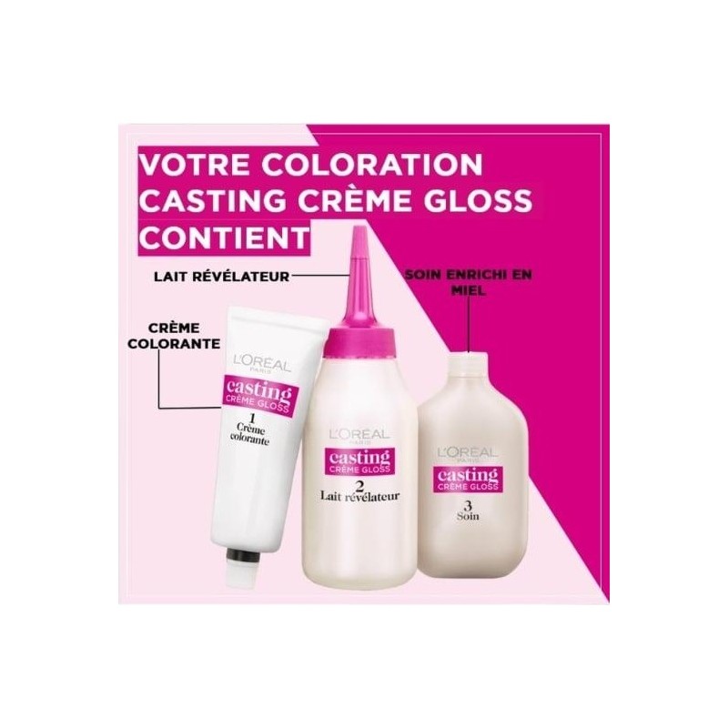 L'Oréal Paris Casting Crème Gloss Semi-Permanent Hair Color - 6.34 Honey Brown
