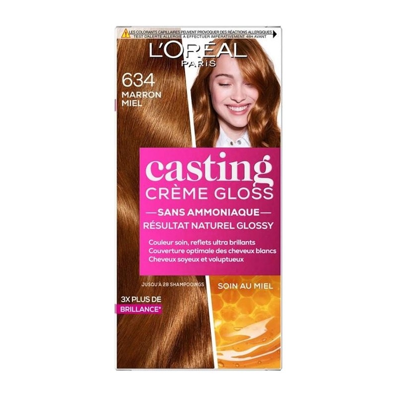 L'Oréal Paris Casting Crème Gloss Semi-Permanent Hair Color - 6.34 Honey Brown