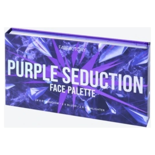 Fab Factory Purple Seduction Palette Maquillage des Paupières et du Visage - 28 Couleurs