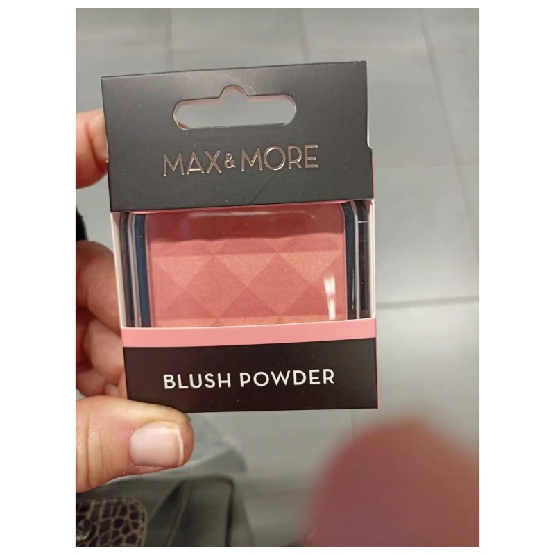 Max & More Poudre Blush Fard à Joue Compact - 8g - Peachy Cheeks 167