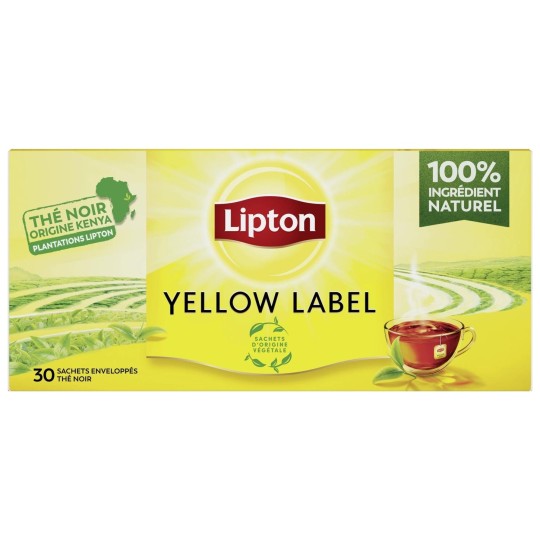 Lipton Yellow Label Black Tea - 30 Bags - 60g