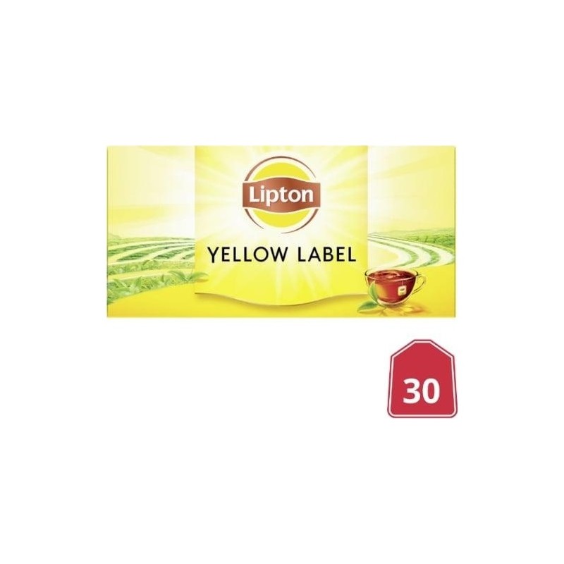 Lipton Yellow Label Black Tea - 30 Bags - 60g