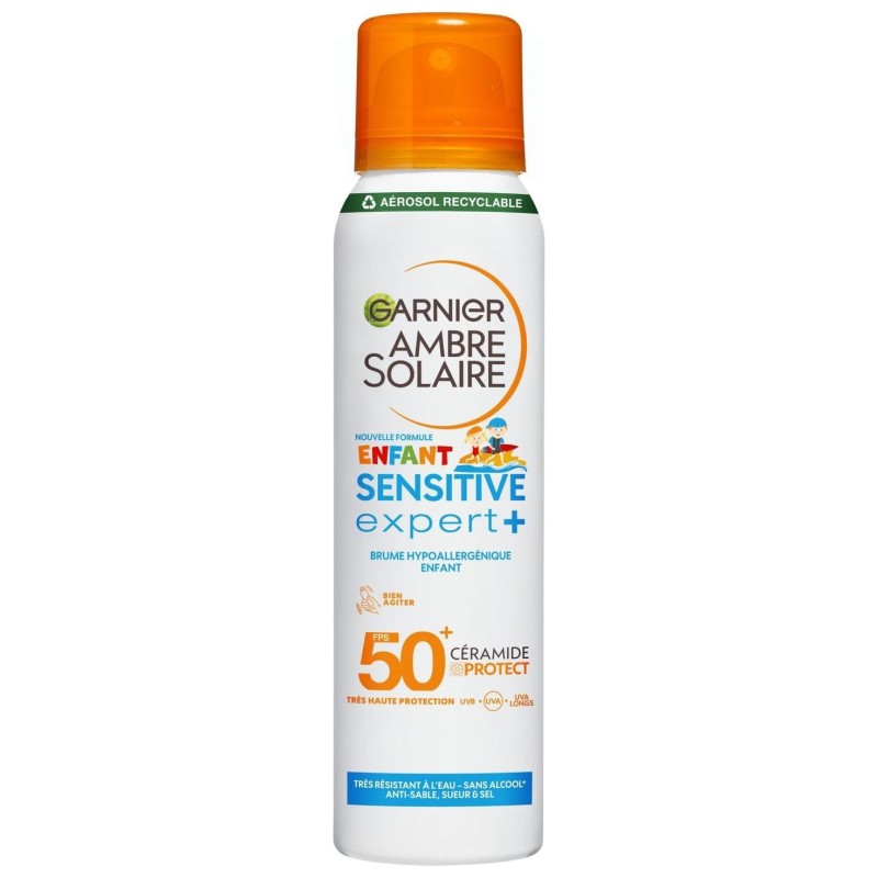 Garnier Ambre Solaire Sensitive Expert+ Hypoallergenic Sun Mist - Sensitive Skin & Kids - Spf50+ - 150ml
