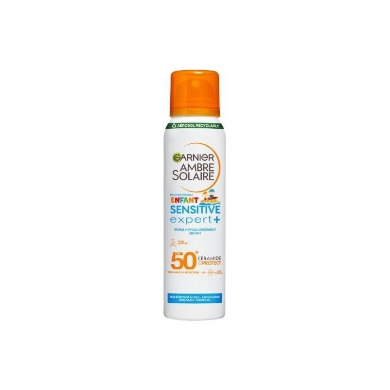 Garnier Ambre Solaire Sensitive Expert+ Hypoallergenic Sun Mist - Sensitive Skin & Kids - Spf50+ - 150ml