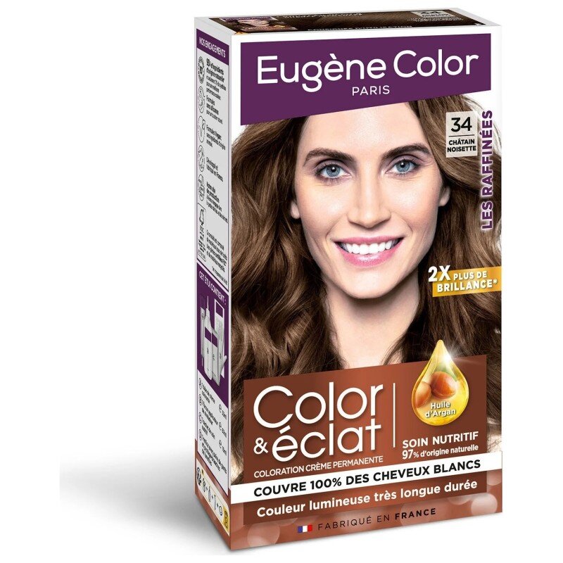 Eugene Color les Raffinées Coloration Permanente Cheveux - Châtain Noisette 34