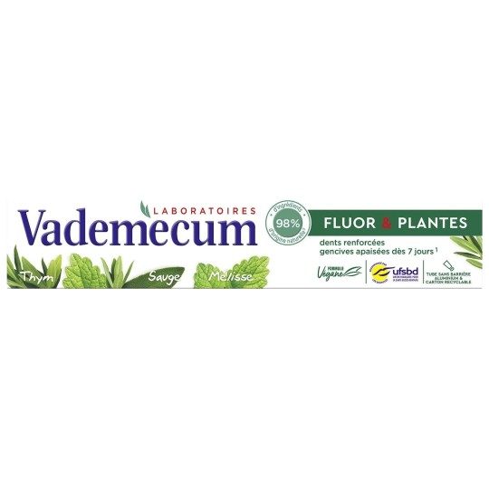 Vademecum Fluor & Plantes Dentifrice - Gencives Sensibles - 75ml