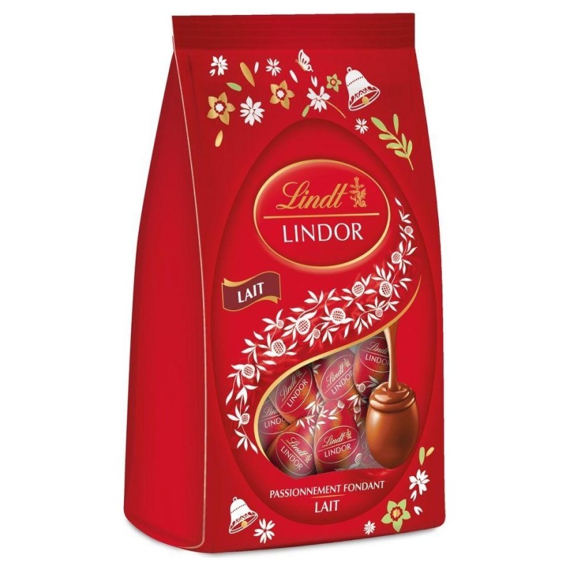 Lindt Lindor Œufs Chocolat au Lait - Mini-Œufs - Coeur Fondant 200g