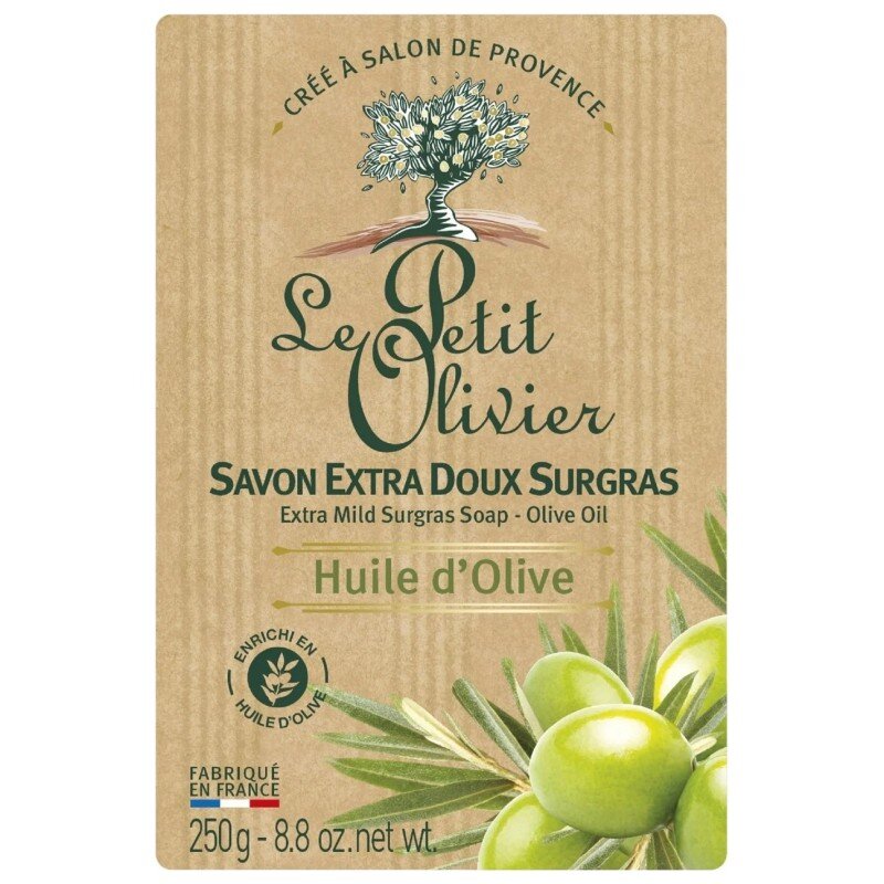 Le Petit Olivier Savon Extra Doux Surgras à l'Huile d'Olive - Peau Sensible - 250g