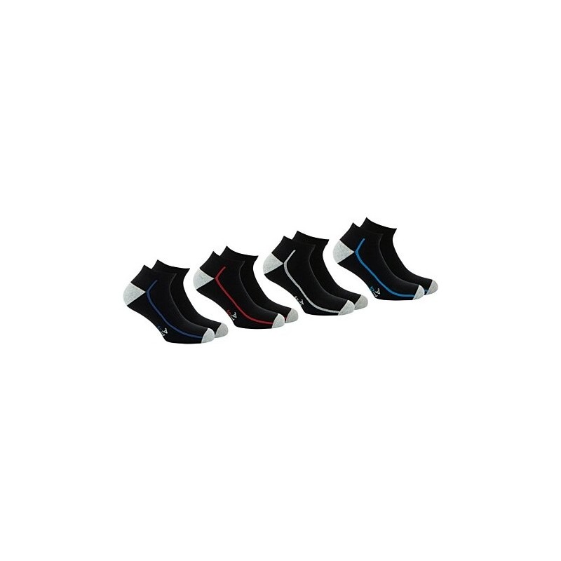 Athena Sport حزمة من 4 أزواج من الجوارب القصيرة - المقاس 39-42 - أسود