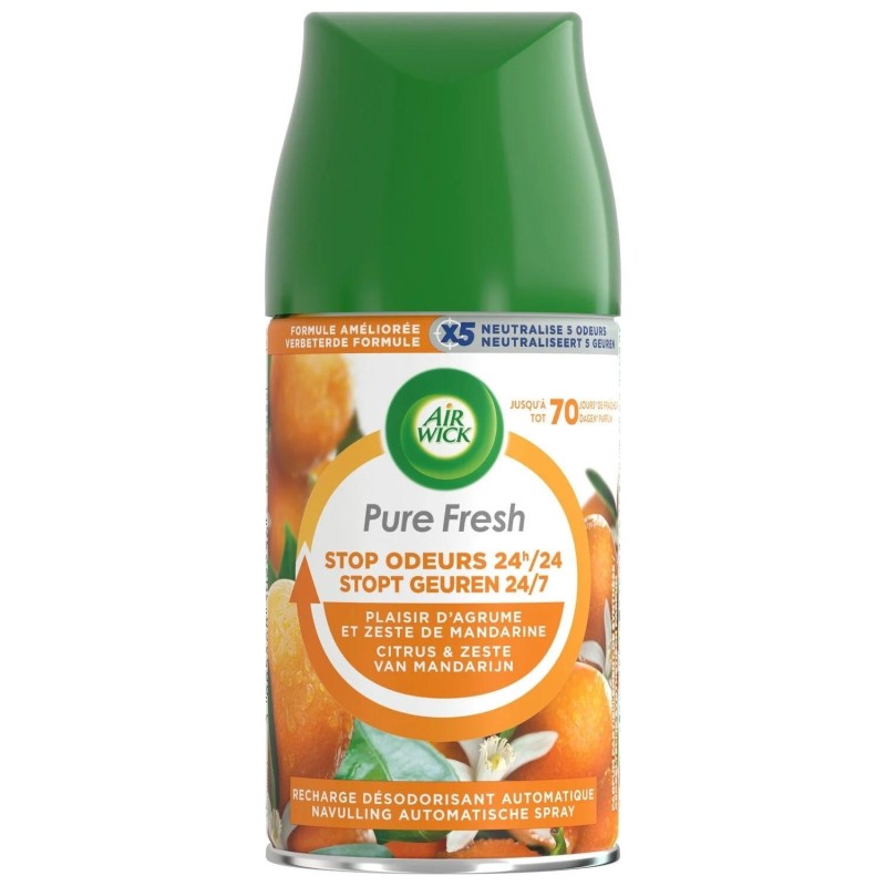 Air Wick Freshmatic Recharge Diffuseur Désodorisant Automatique Pure Fresh Agrumes - 250ml