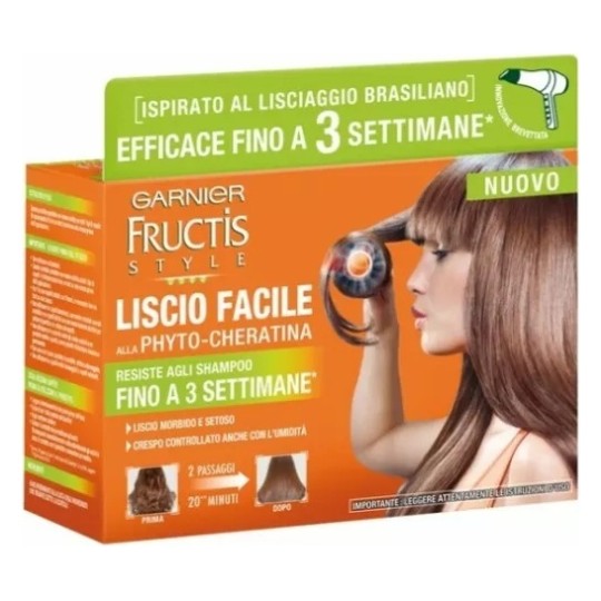 Garnier Fructis Style Smooth Easy Phyto Keratin Treatment - Curly Or Unruly Hair - 2x50ml
