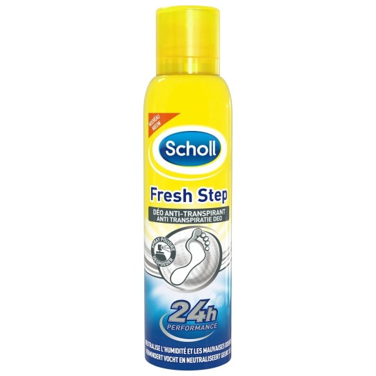 Scholl Fresh Step Déodorant Spray Poudre - Protection 24h - 150ml