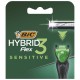 Bic Hybrid 3 Flex Sensitive Lames de Rasoir - 4 Recharges X 3 Lames