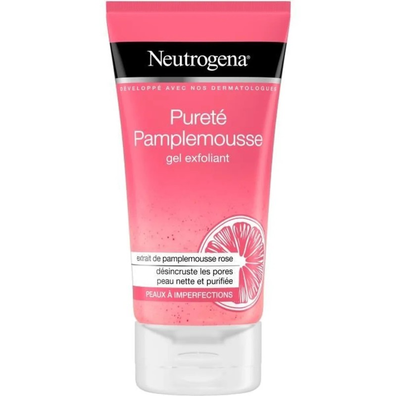 Neutrogena Pureté Pamplemousse جل تقشير مضاد للعيوب - للبشرة العادية إلى الدهنية - 150 مل