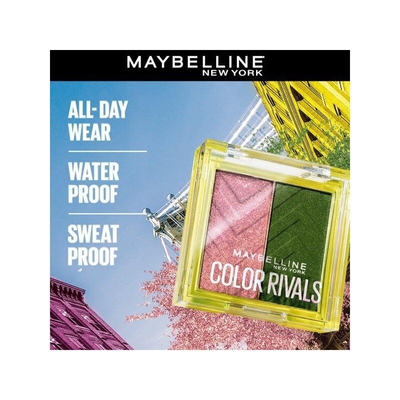Maybelline New York Color Rivals Urban X Wild Palette d'Ombres à Paupières Waterproof - 3g