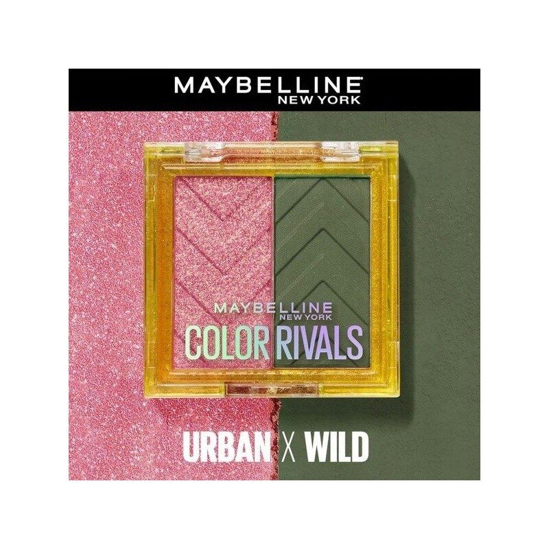 Maybelline New York Color Rivals Urban X Wild Palette d'Ombres à Paupières Waterproof - 3g