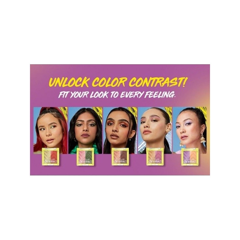 Maybelline New York Color Rivals Urban X Wild Palette d'Ombres à Paupières Waterproof - 3g