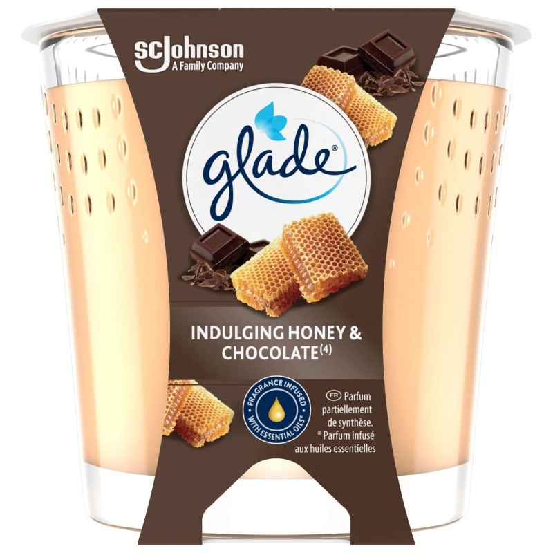Glade Bougie Parfumée - Miel et Chocolat - 1 Pièce