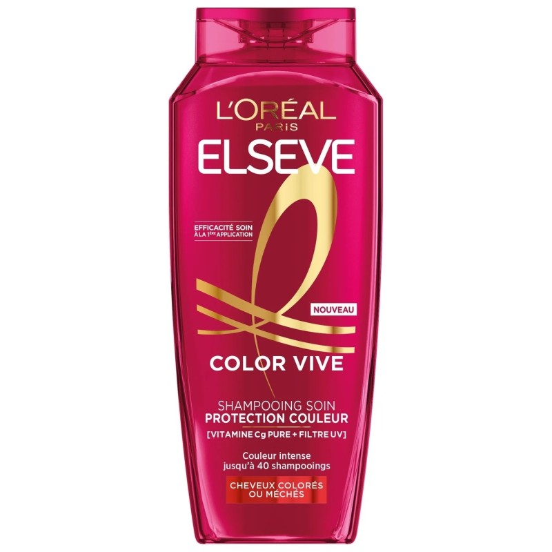L'Oréal Paris Elseve Color Vive Shampoing Protection Couleur - Cheveux Colorés ou Méchés - 300ml
