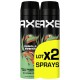 Axe Jungle Fresh Déodorant Spray Anti-Transpirant - Protection 48h - 2x200ml