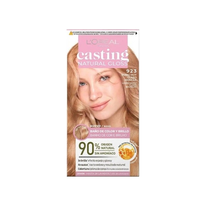 L'Oréal Paris Casting Natural Gloss Ammonia-Free Hair Dye - Blond Vanilla 923