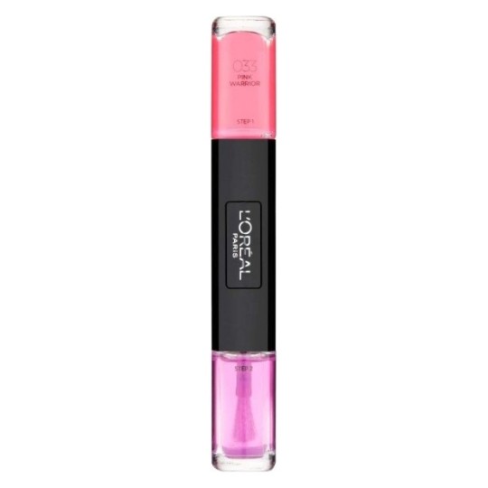 L'Oréal Pink Warrior Vernis à Ongles Color Riche Infaillible Gel Duo - 2x5ml - 033