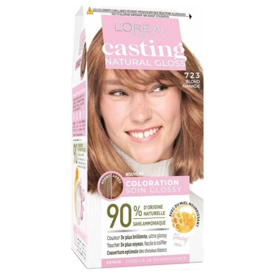L'Oréal Paris Casting Natural Gloss Coloration - Blond Amande 723 - 1x1 Unité