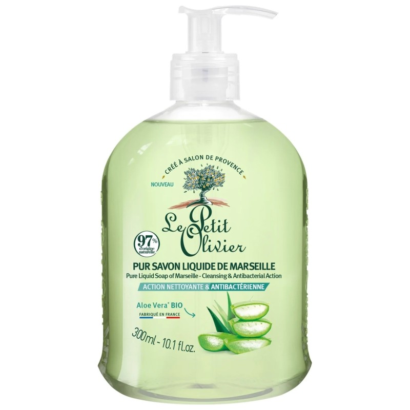 Le Petit Olivier Aloe Vera Gel Savon Liquide - Peau Tous Types - 300ml