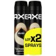 Axe Musk Déodorant Spray Homme Anti-Transpirant - Protection 48h - 2x200ml