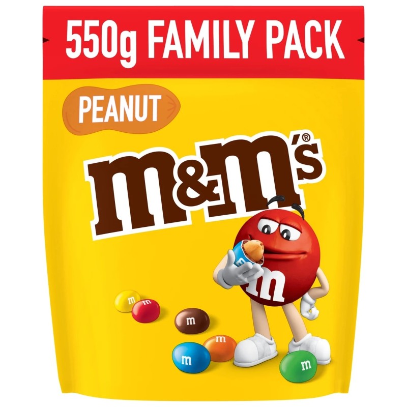 M&m'S Peanut Chocolate Candies - 550g Pack