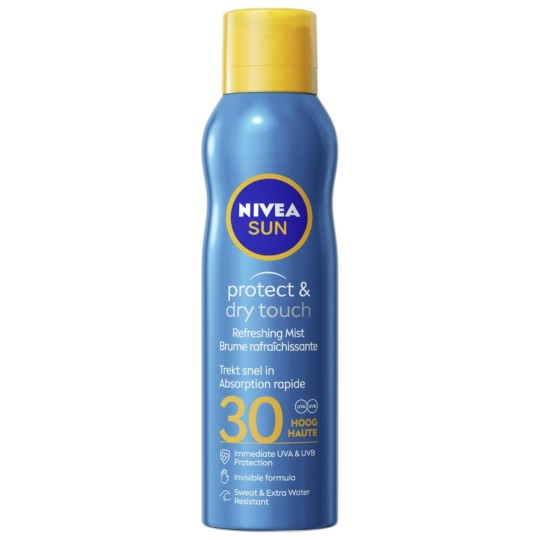 Nivea Sun Protect & Dry Touch Brume Solaire - Protection Uva/uvb - Fps 30 - Peau Normale - 200ml