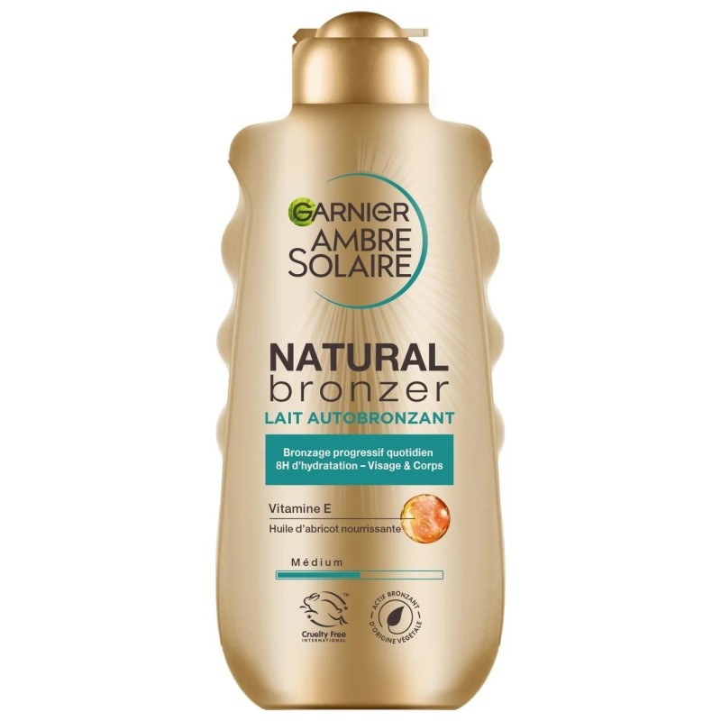 Ambre Solaire Natural Bronzer Lait Autobronzant - Peau Mature - 200ml