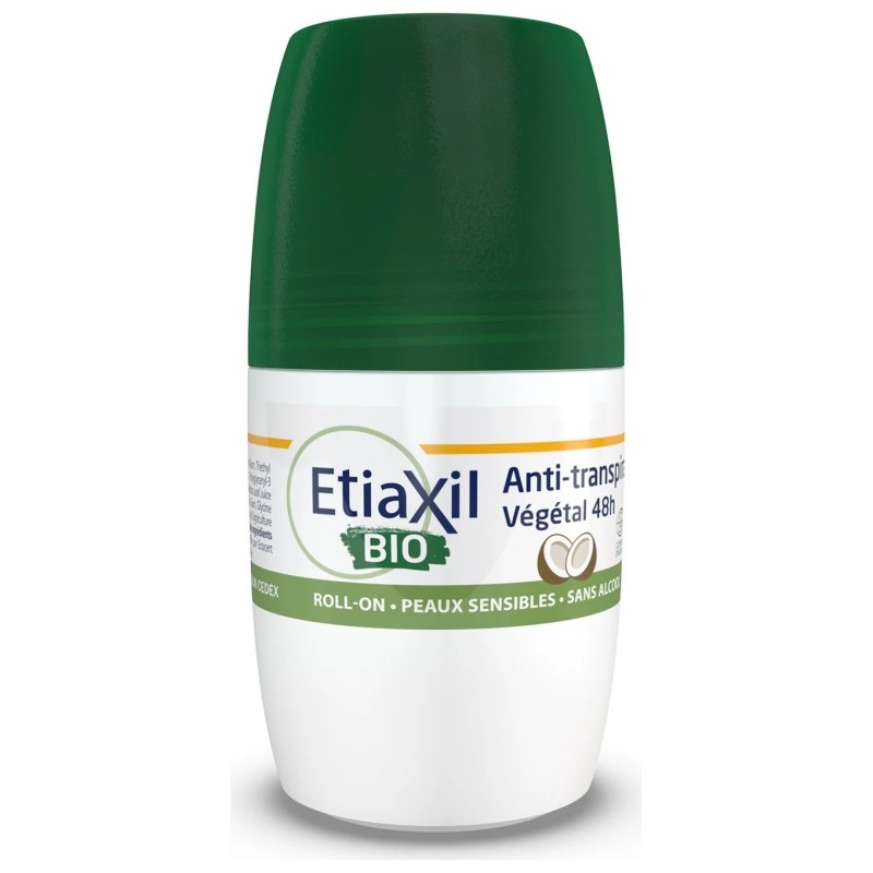 Etiaxil Organic At Vége Anti-Perspirant Deodorant Roll-On - Sensitive Skin - 50ml - 48h