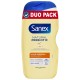 Sanex Natural Prebiotic Gel Douche Surgras - Peau Sensible - 2x425ml