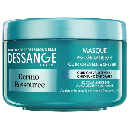 Dessange Dermo Ressource Masque Cuir Chevelu Sensible et Cheveux Déshydratés - 250ml