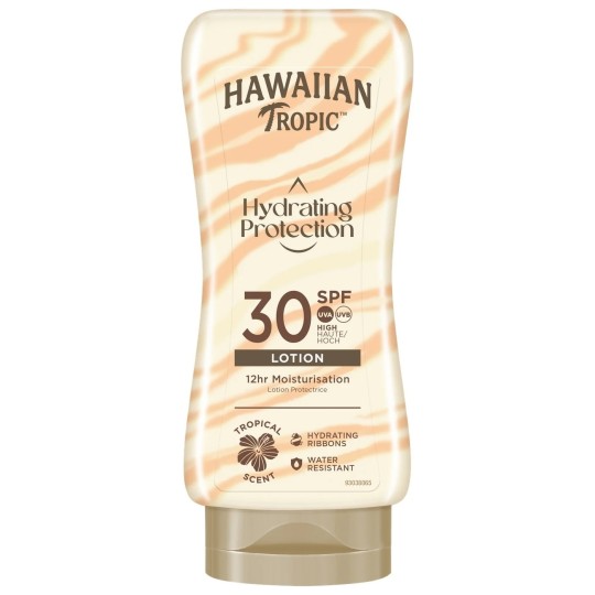 Hawaiian Tropic Hydrating Protection Lotion Solaire Spf30 - Peau Normale à Sèche - 180ml