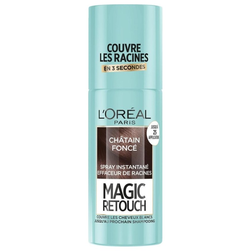 L'Oréal Paris Magic Retouch Spray صبغة شعر مؤقتة - الجذور - 75 مل - بني غامق 02