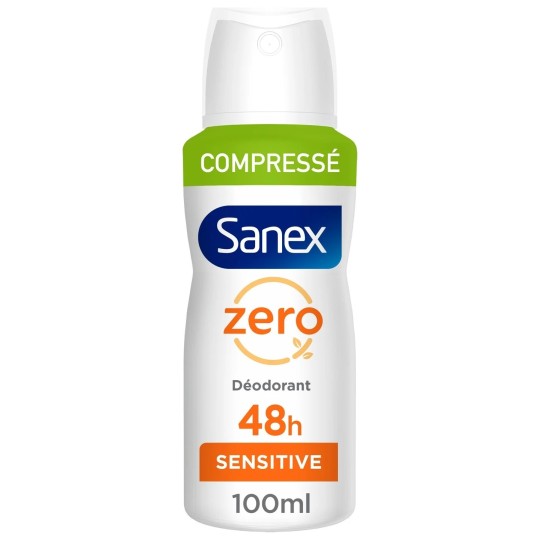 Zero% Sensitive Déodorant Spray Compressé - Peaux Sensibles - 100ml