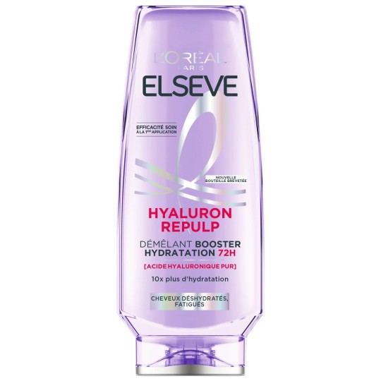 Elseve Hyaluron Repulp Après-Shampooing Démêlant Booster Hydratation 72h - Tous Types de Cheveux - 200ml