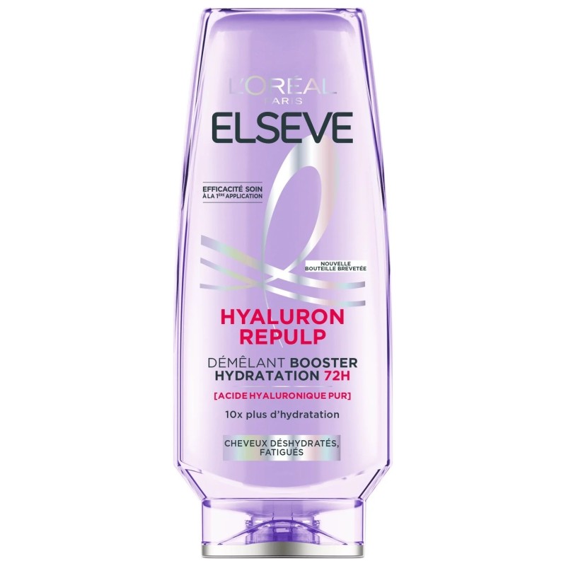 Elseve Hyaluron Repulp Après-Shampooing Démêlant Booster Hydratation 72h - Tous Types de Cheveux - 200ml