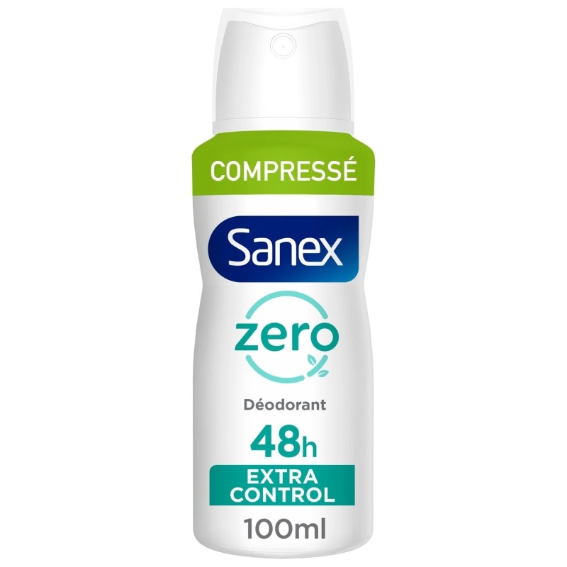 Sanex Zero% Protect & Control Déodorant Spray Compressé - Protection 48h - 100ml