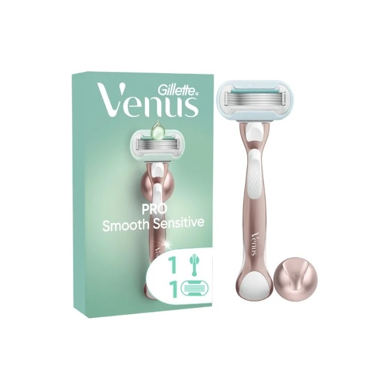 Gillette Venus Pro Smooth Sensitive ماكينة حلاقة للنساء - البشرة الحساسة - 1 قطعة